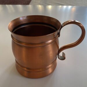 Solid Copper Mug with Handle made in USA
